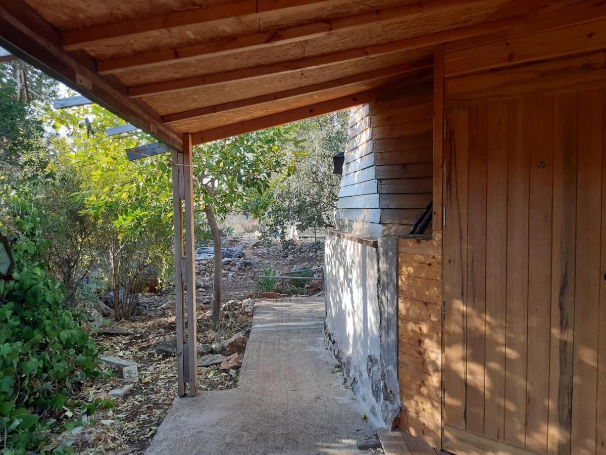 בקתת עץ בחורש במנות - דום גיאודזי - Wooden Cabin In Manot Exteriér fotografie