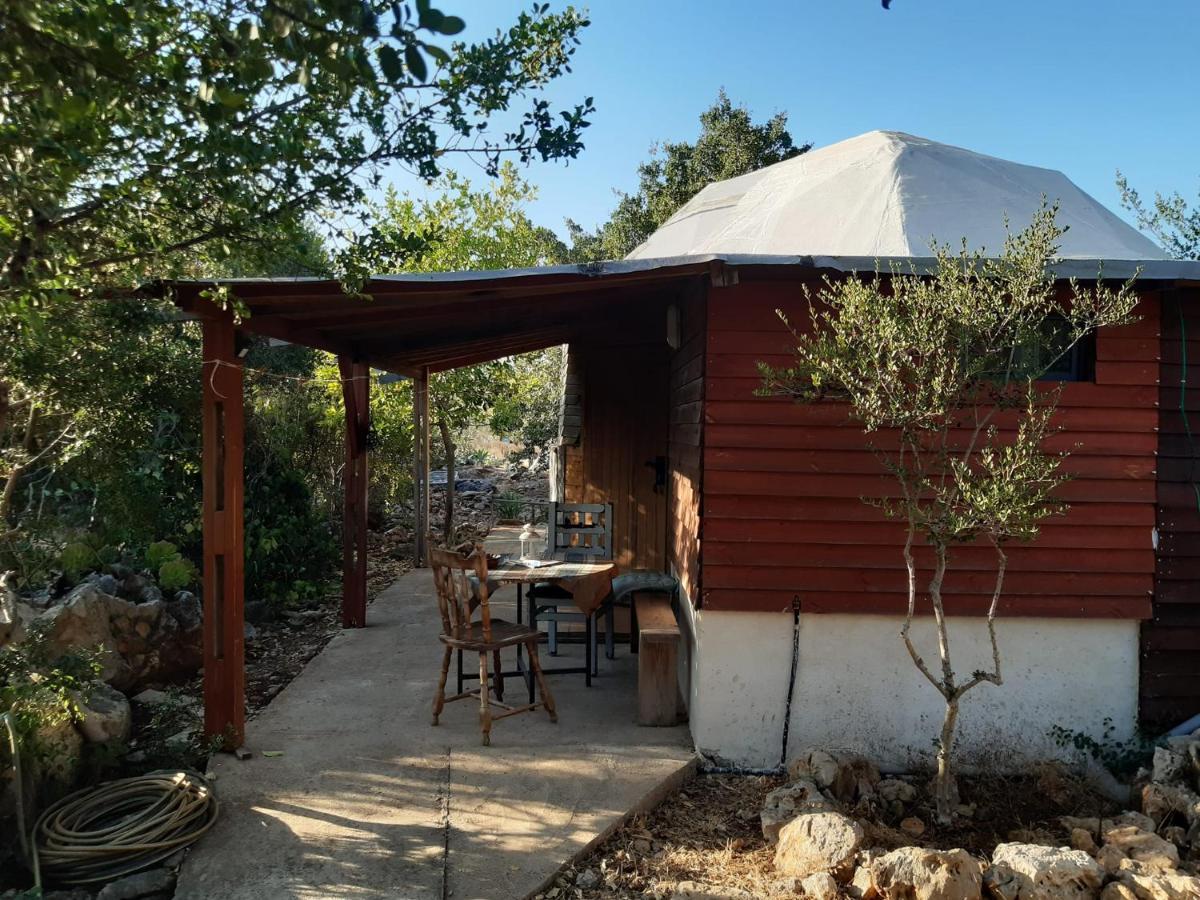 בקתת עץ בחורש במנות - דום גיאודזי - Wooden Cabin In Manot Exteriér fotografie